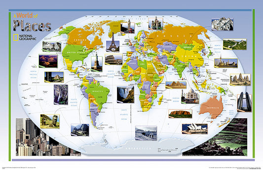 2004 World of Places Map