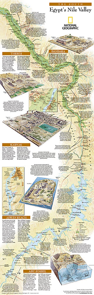 2005 Egypts Nile Valley South Map