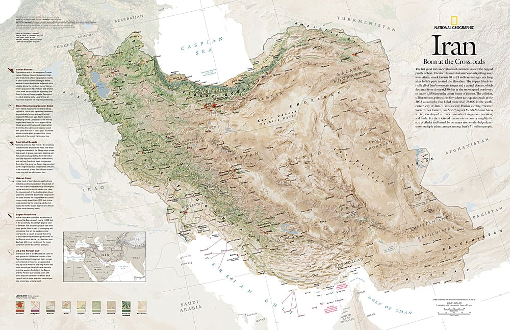 2008 Iran, Born at the Crossroads – Longitude Maps