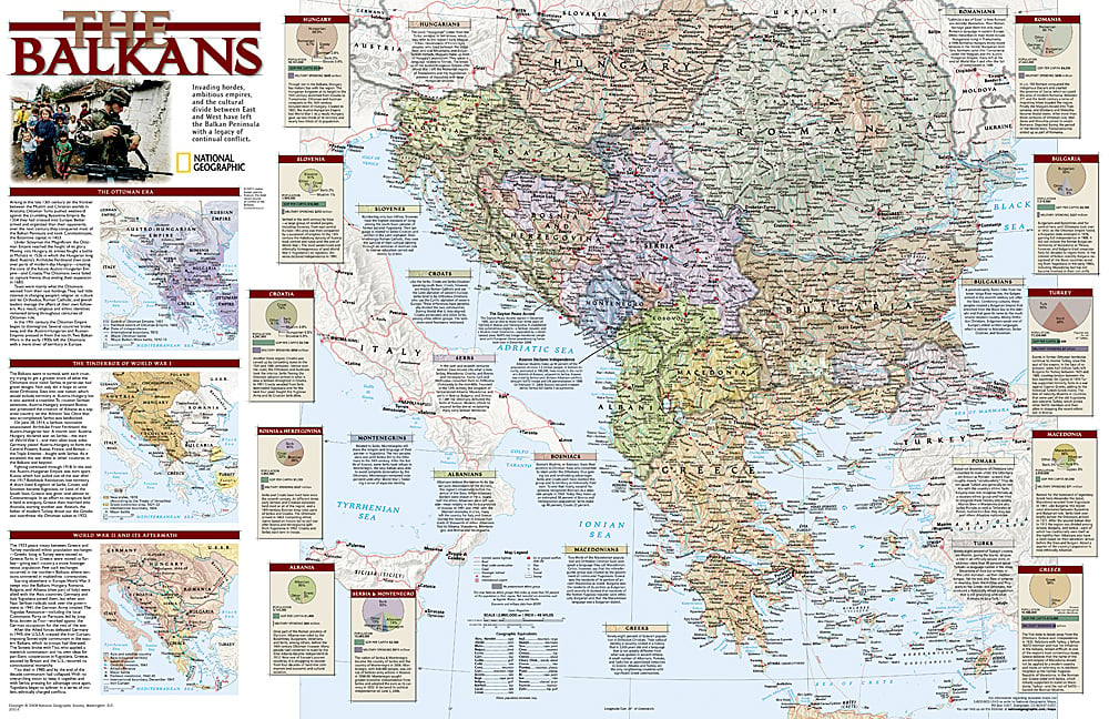 2008 Balkans Conflict Map