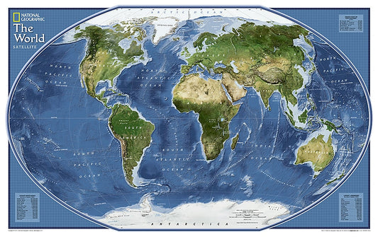 2011 World Explorer Satellite Map