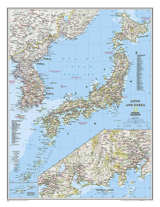 2011 Japan and Korea Map