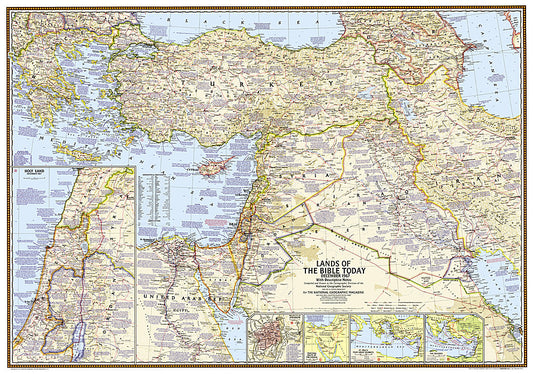 2012 Lands of the Bible 1967 Map