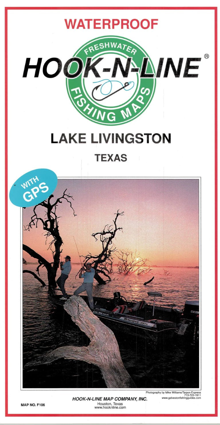 Lake Livingston Fishing Map