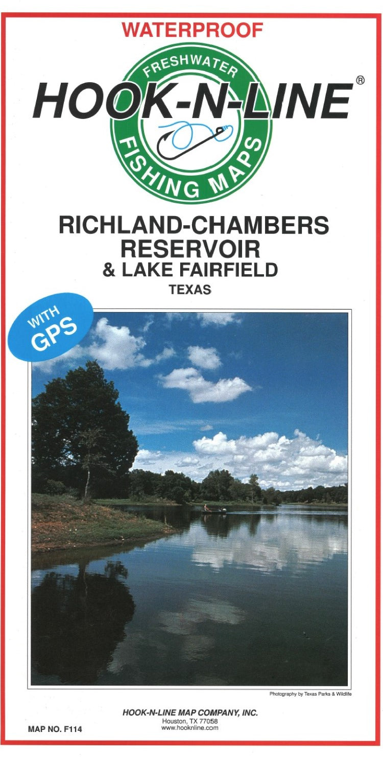 Richland Chambers Reservoir Fishing Map