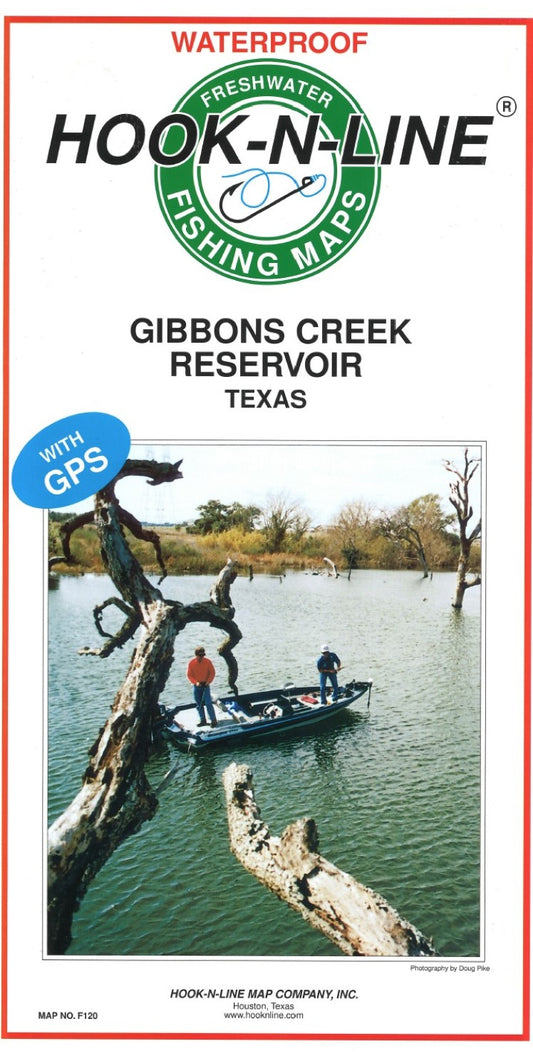 Gibbons Creek Reservoir Fishing Map