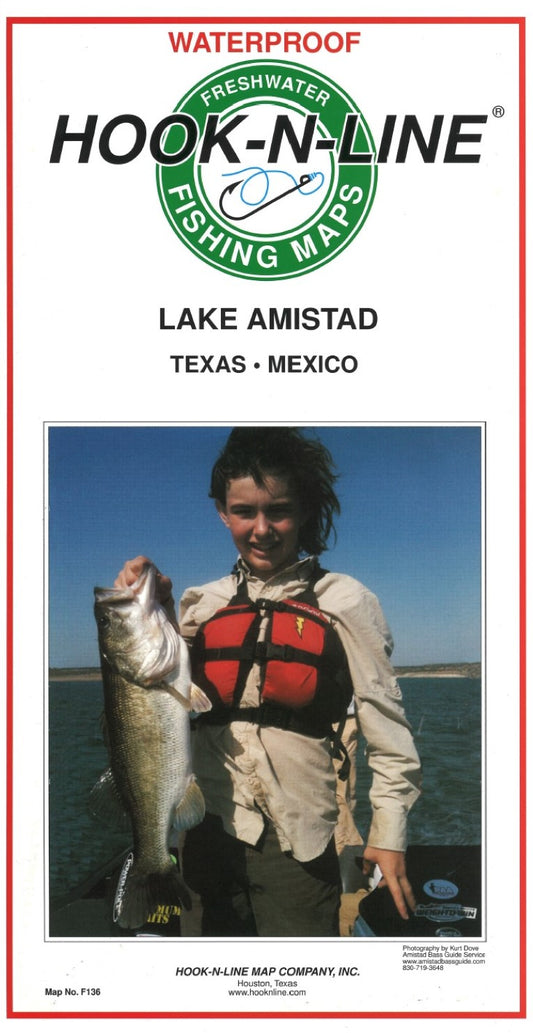 Lake Amistad Fishing Map