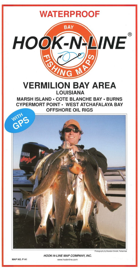 Vermilion Bay, Louisiana Fishing Map