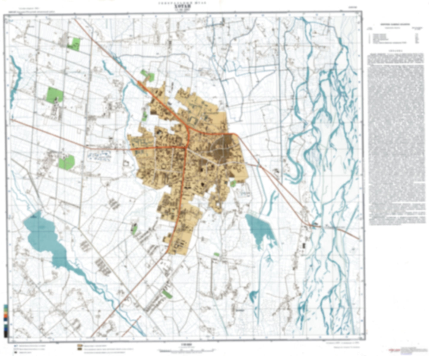 Hotan (China) - Soviet Military City Plans