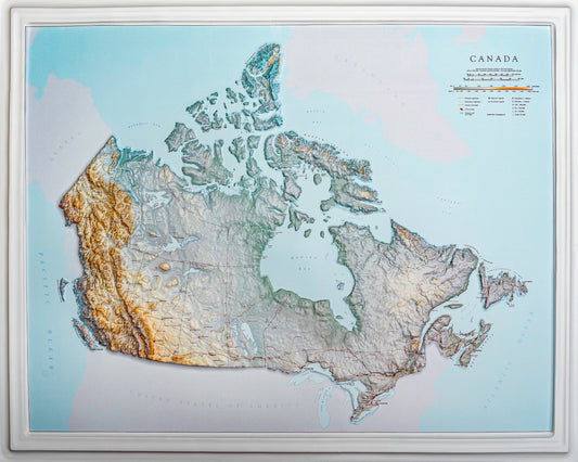 Canada Raised Relief Map