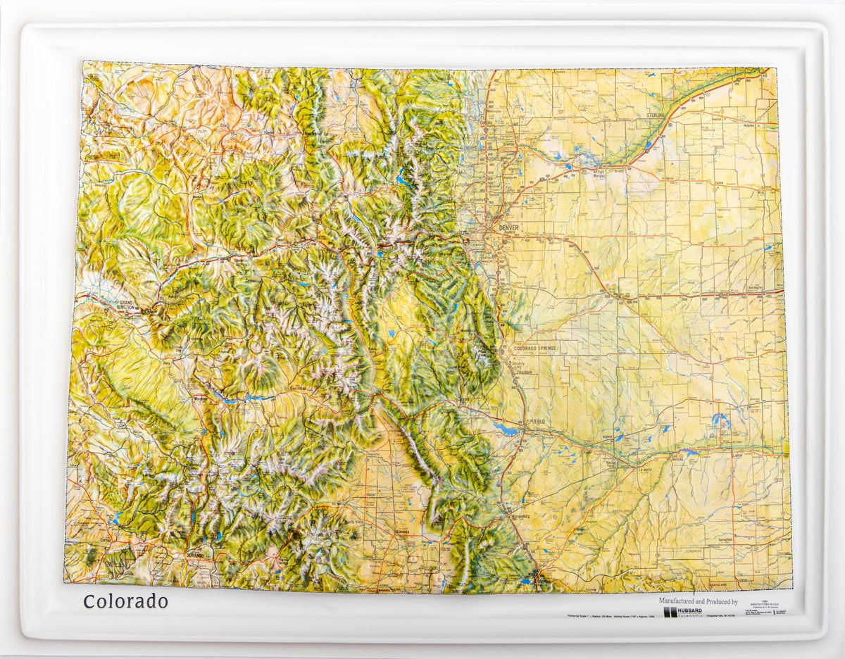 Colorado Raised Relief Map