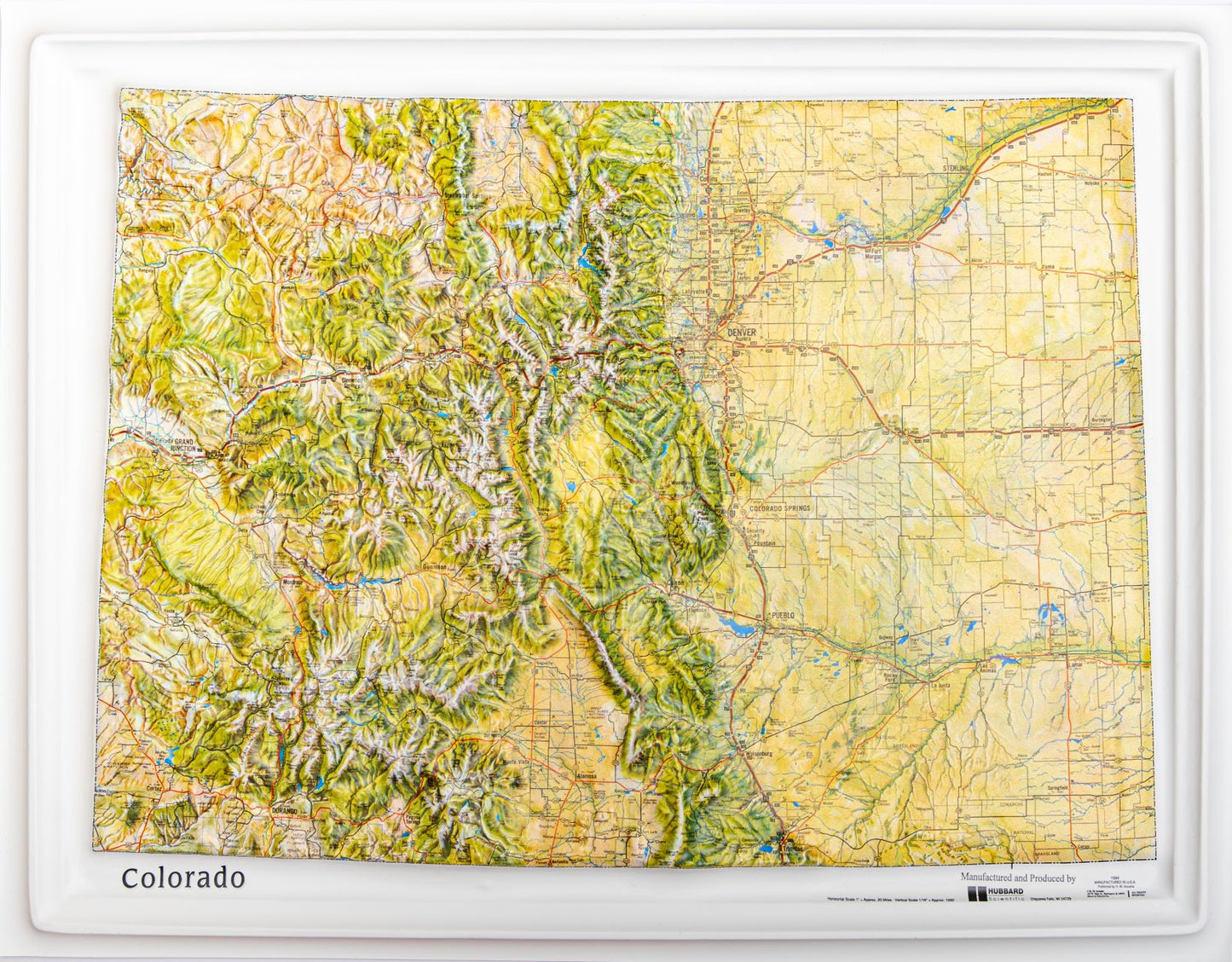 Colorado Raised Relief Map