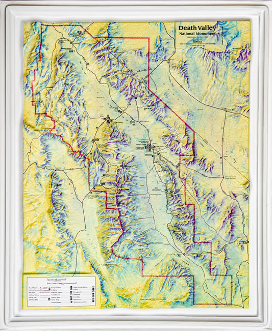 Death Valley National Park Raised Relief Map