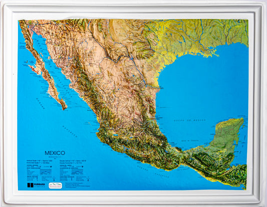 Mexico Raised Relief Map