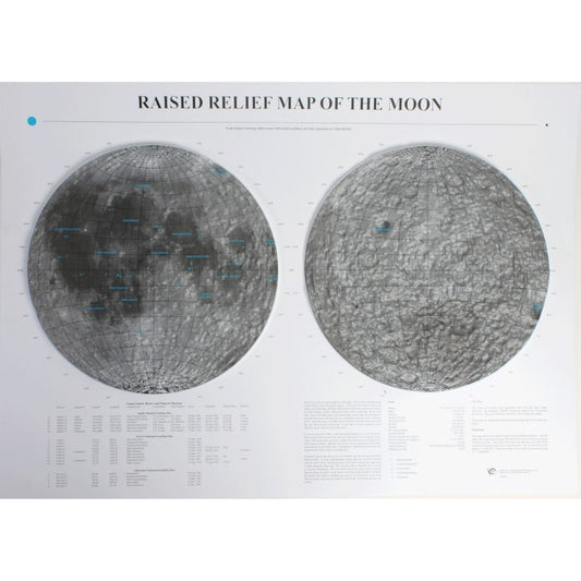 Moon Raised Relief Map