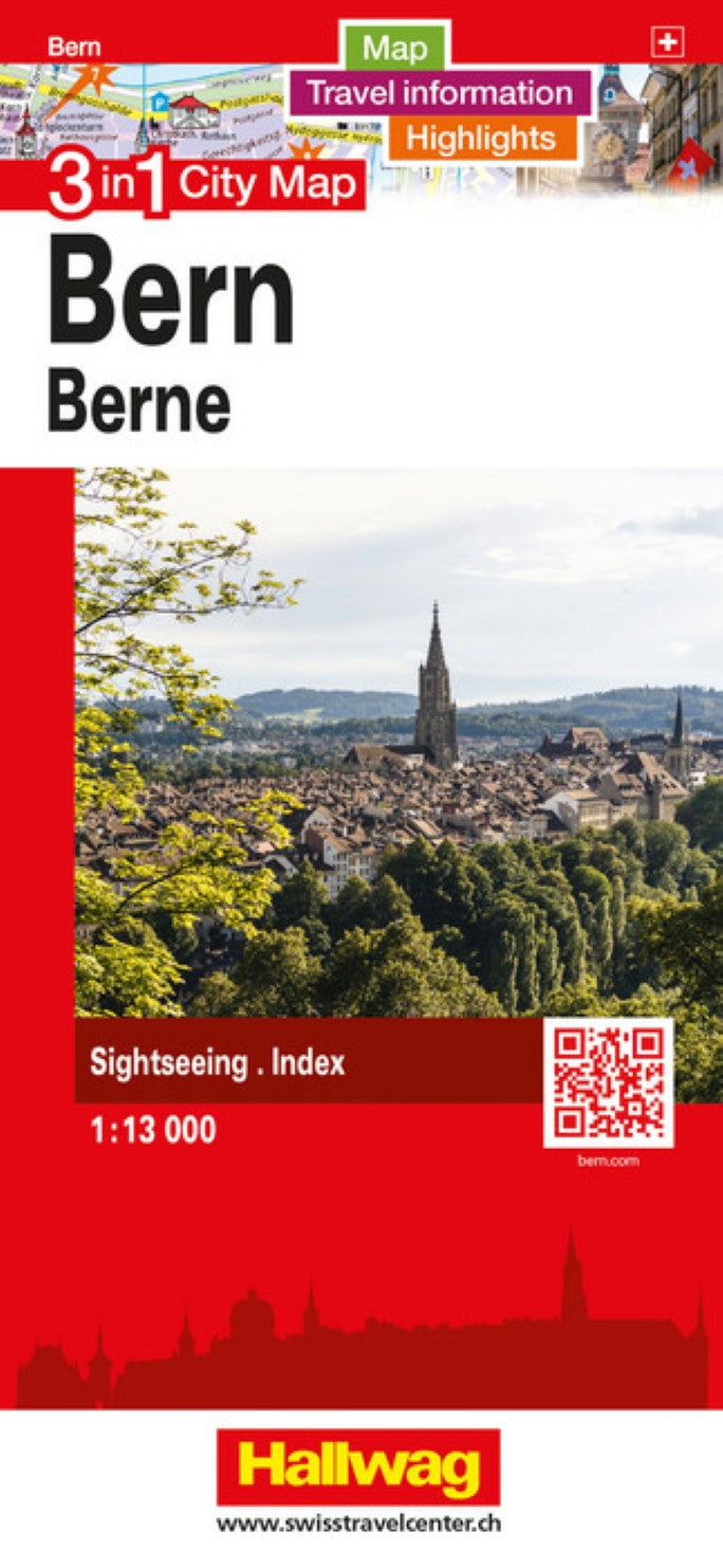 Bern : 3 in 1 city map = Berne : 3 in 1 city map = Berna : 3 in 1 city map