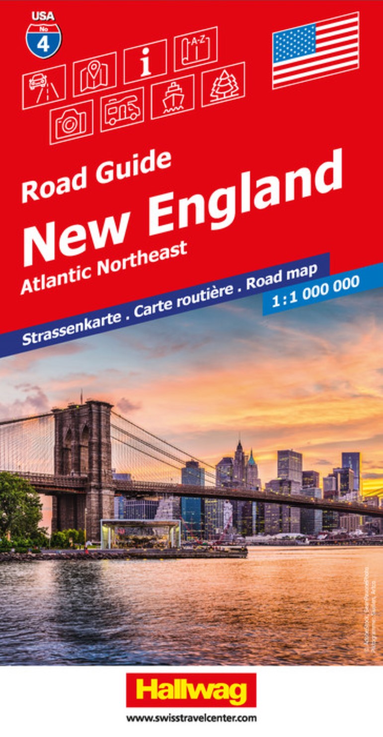 New England : Atlantic northeast : road guide (USA Map #4)