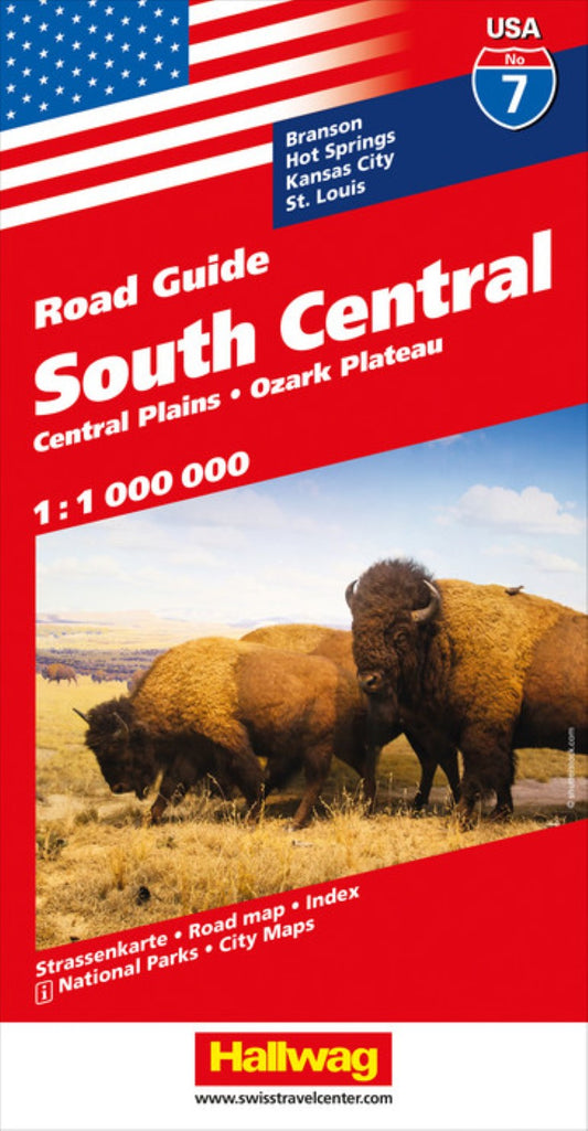 South central : Central Plains : Ozark Plateau : road guide (USA Map #7)