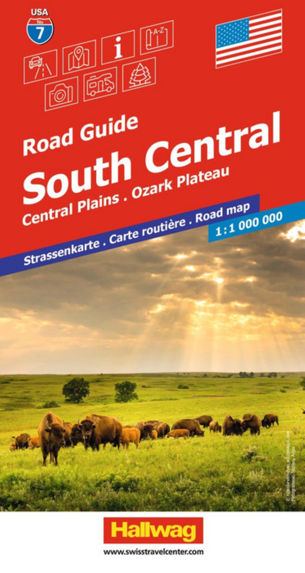 South central : Central Plains : Ozark Plateau : road guide (USA Map #7)