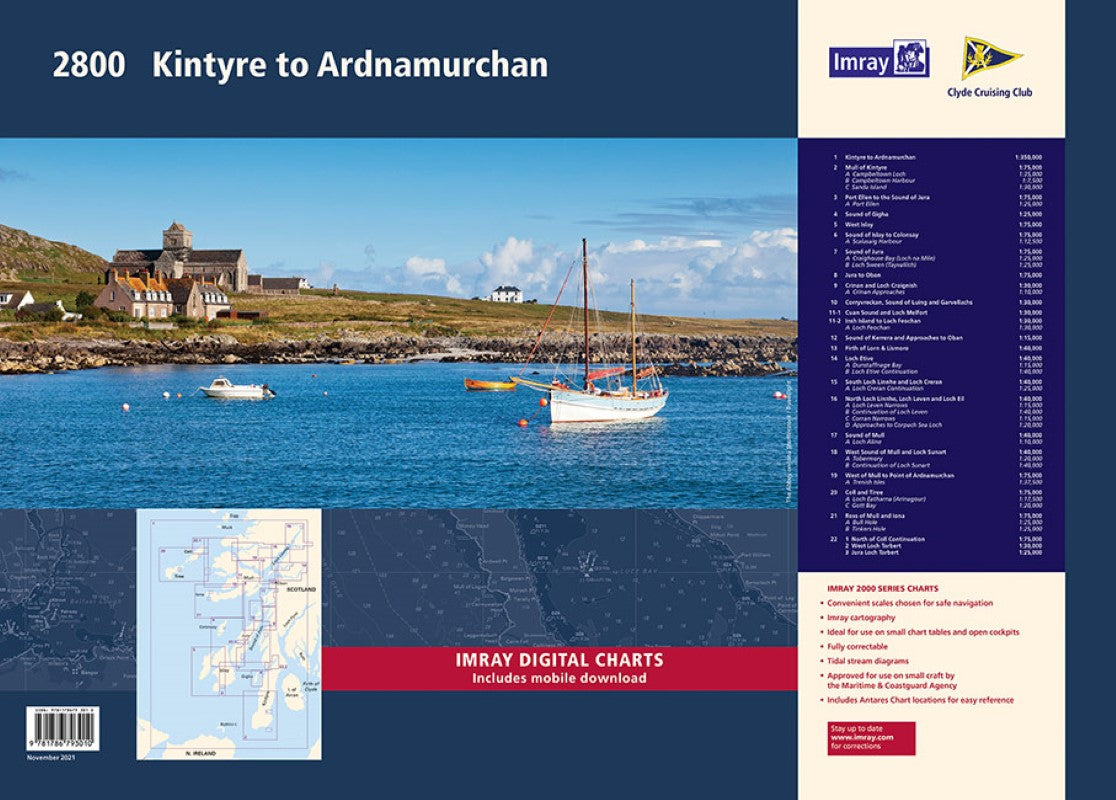 2800 Kintyre to Ardnamurchan Nautical Charts