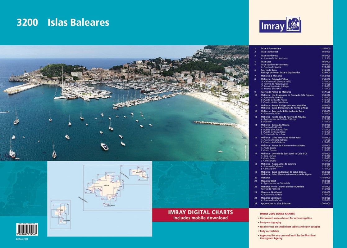 3200 Islas Baleares Nautical Charts