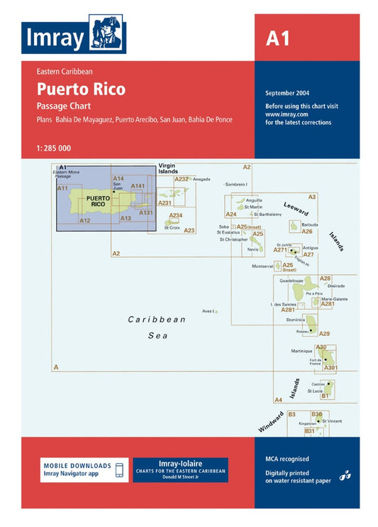 A1 Puerto Rico Nautical Charts