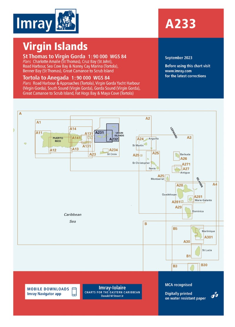 A233 Virgin Islands Nautical Charts