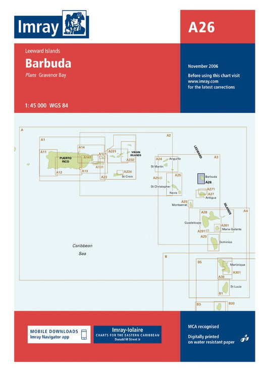 A26 Barbuda Nautical Charts