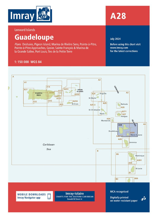 A28 Guadeloupe Nautical Charts