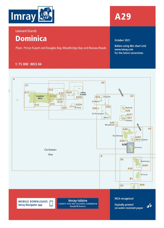 A29 Dominica Nautical Charts