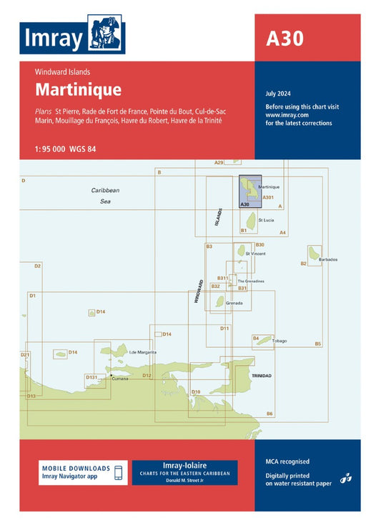A30 Martinique Nautical Charts