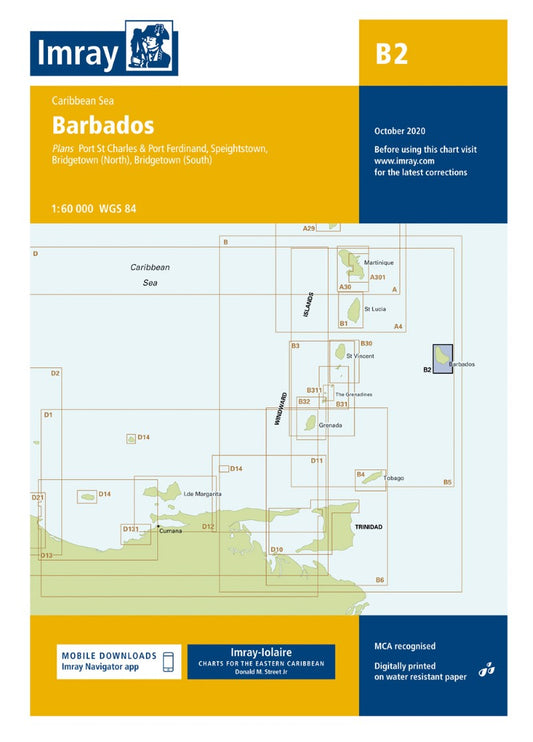 B2 Barbados Nautical Charts