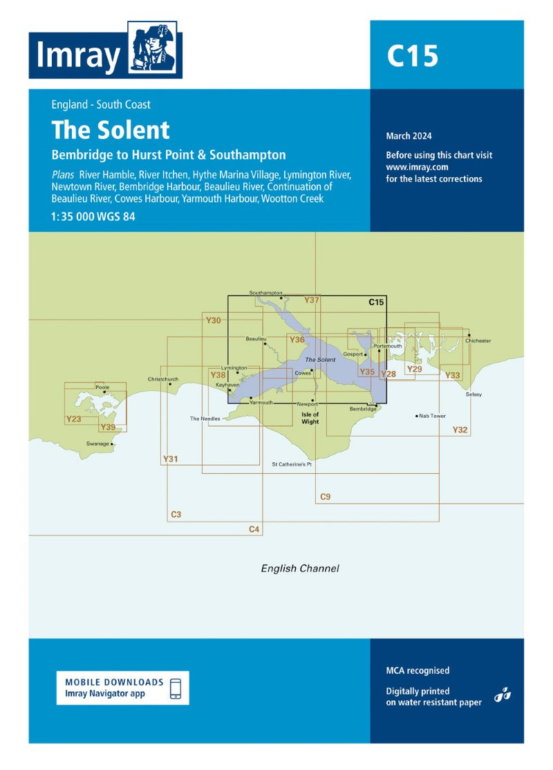 C15 The Solent Nautical Charts