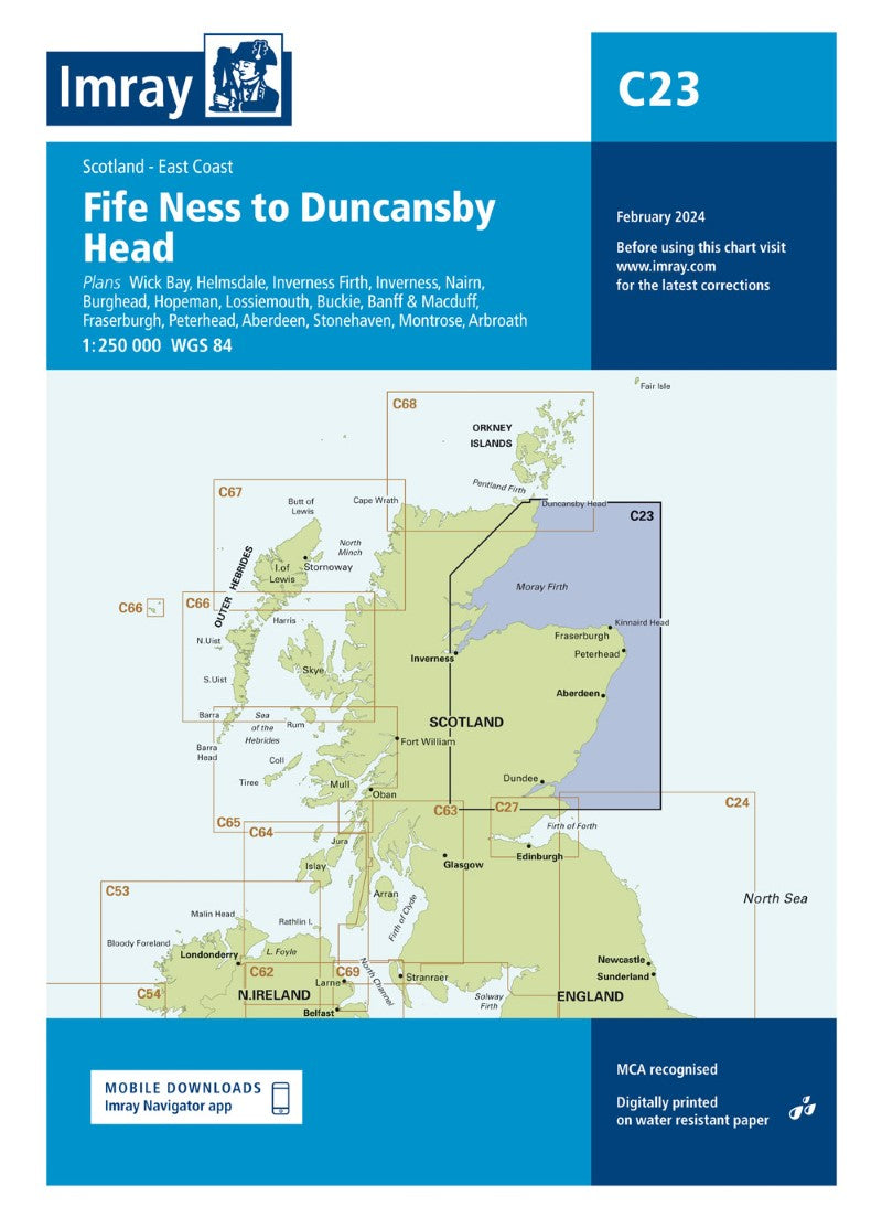 C23 Fife Ness to Duncansby Head Nautical Charts