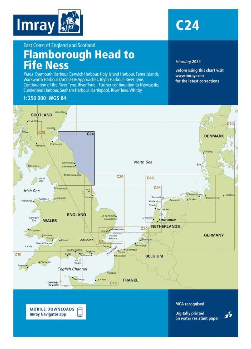 C24 Flamborough Head to Fife Ness Nautical Charts