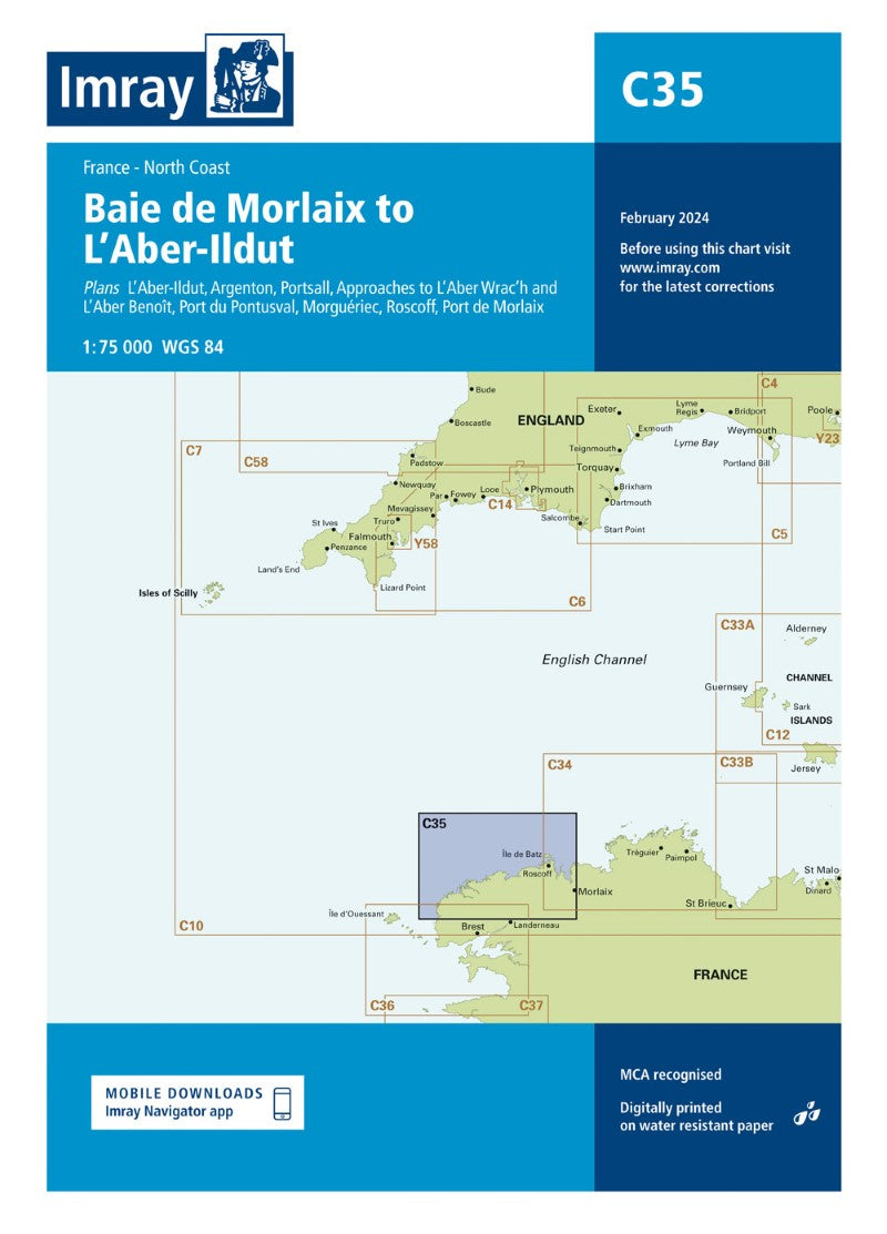 C35 Baie de Morlaix to L'Aber-Ildut Nautical Charts