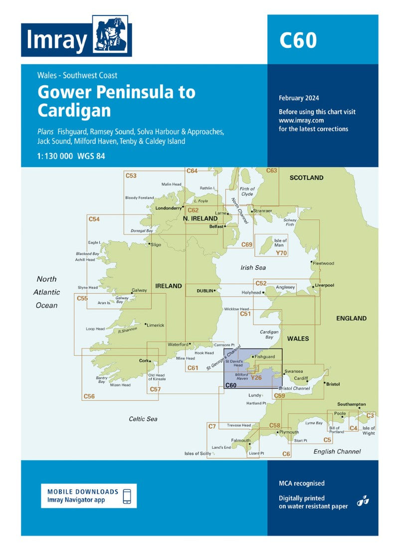 C60 Gower Peninsula to Cardigan Nautical Charts