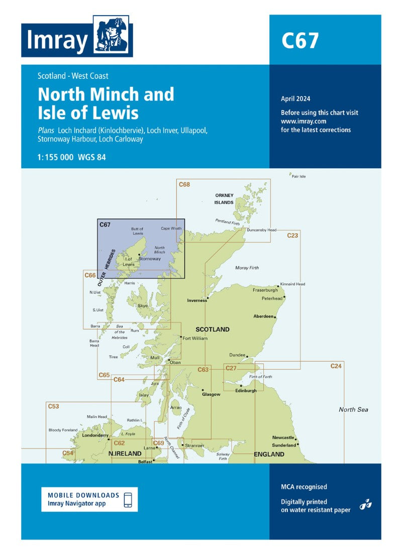 C67 North Minch and Isle of Lewis Nautical Charts