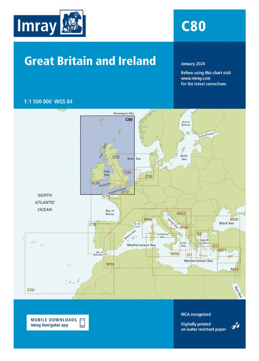 C80 Great Britain and Ireland Nautical Charts