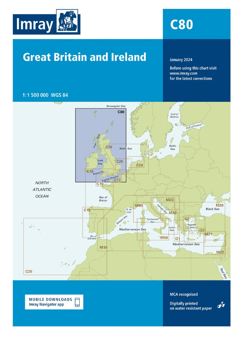 C80 Great Britain and Ireland Nautical Charts