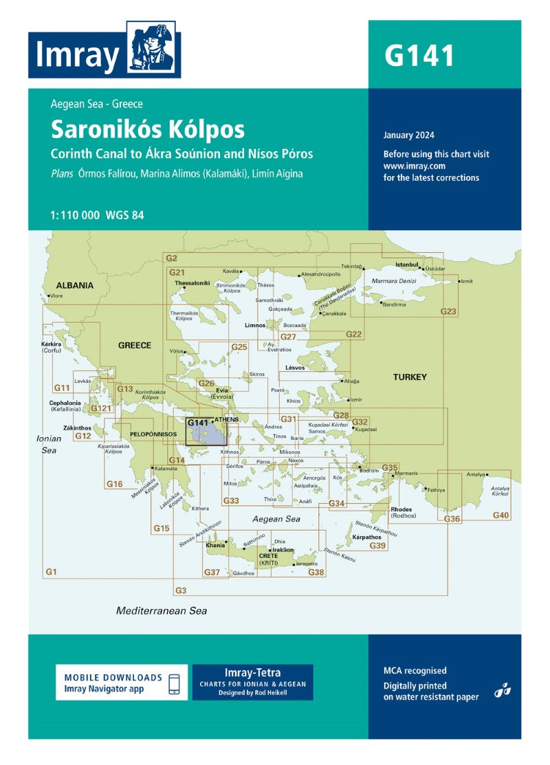 G141 Saronikós Kólpos Nautical Charts
