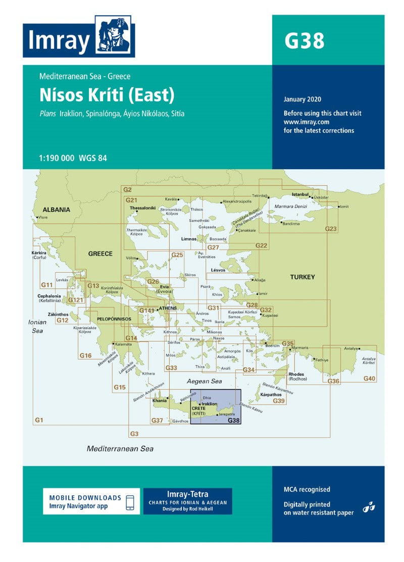 G38 Nísos Kríti (East) Nautical Charts