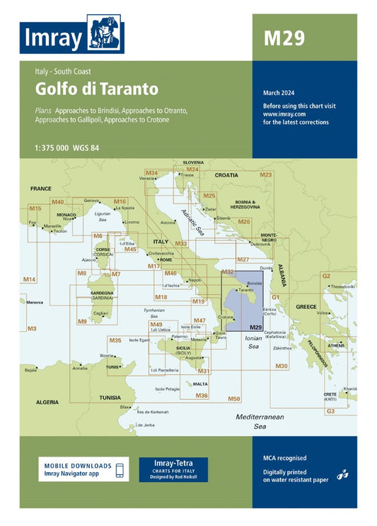 M29 Golfo di Taranto Nautical Charts