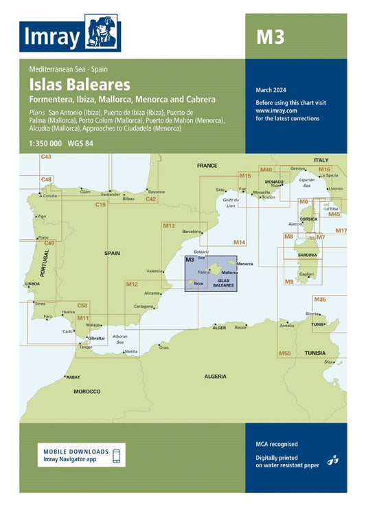 M3 Islas Baleares Nautical Charts