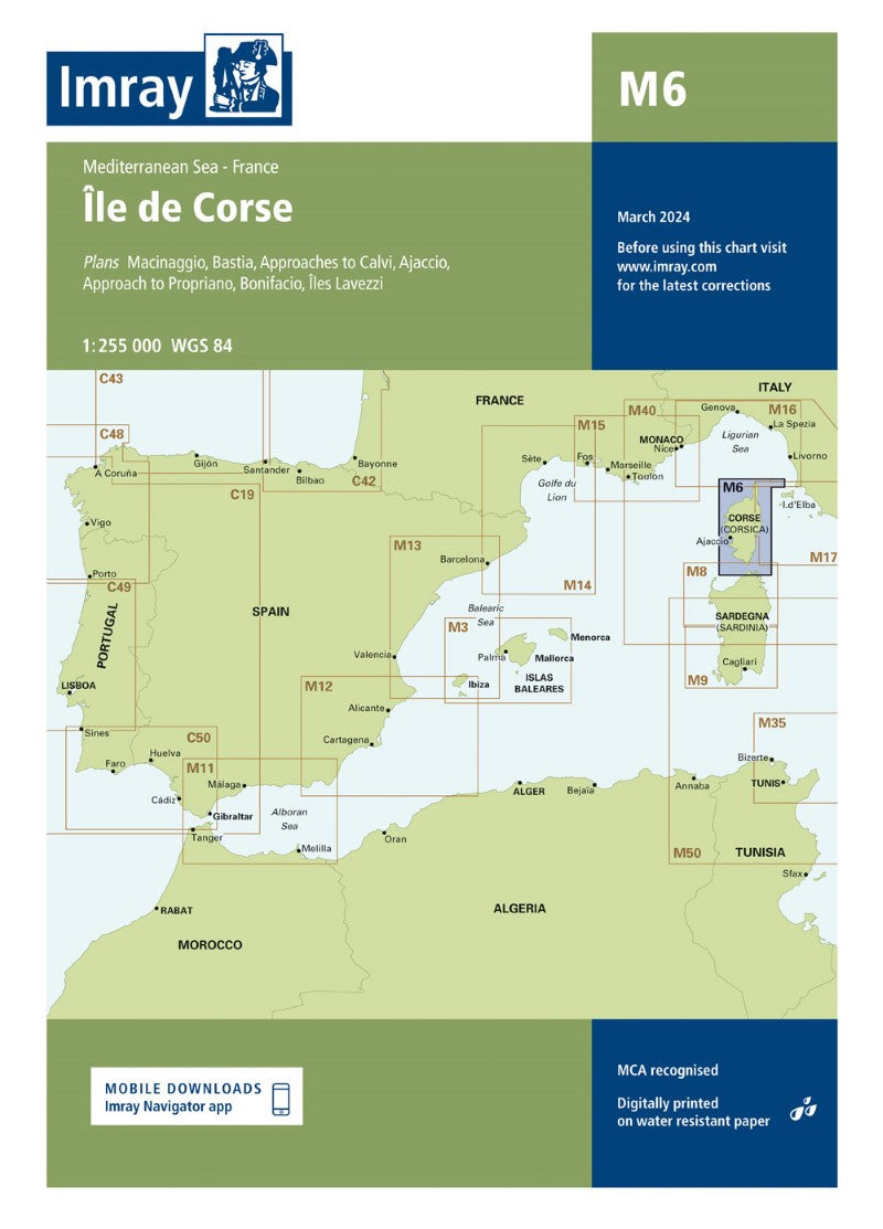 M6 Île de Corse Nautical Charts
