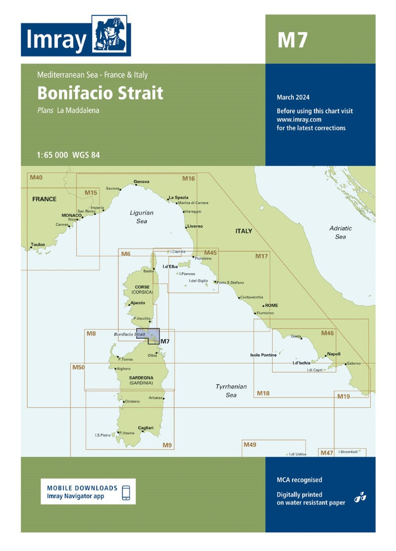 M7 Bonifacio Strait Nautical Charts