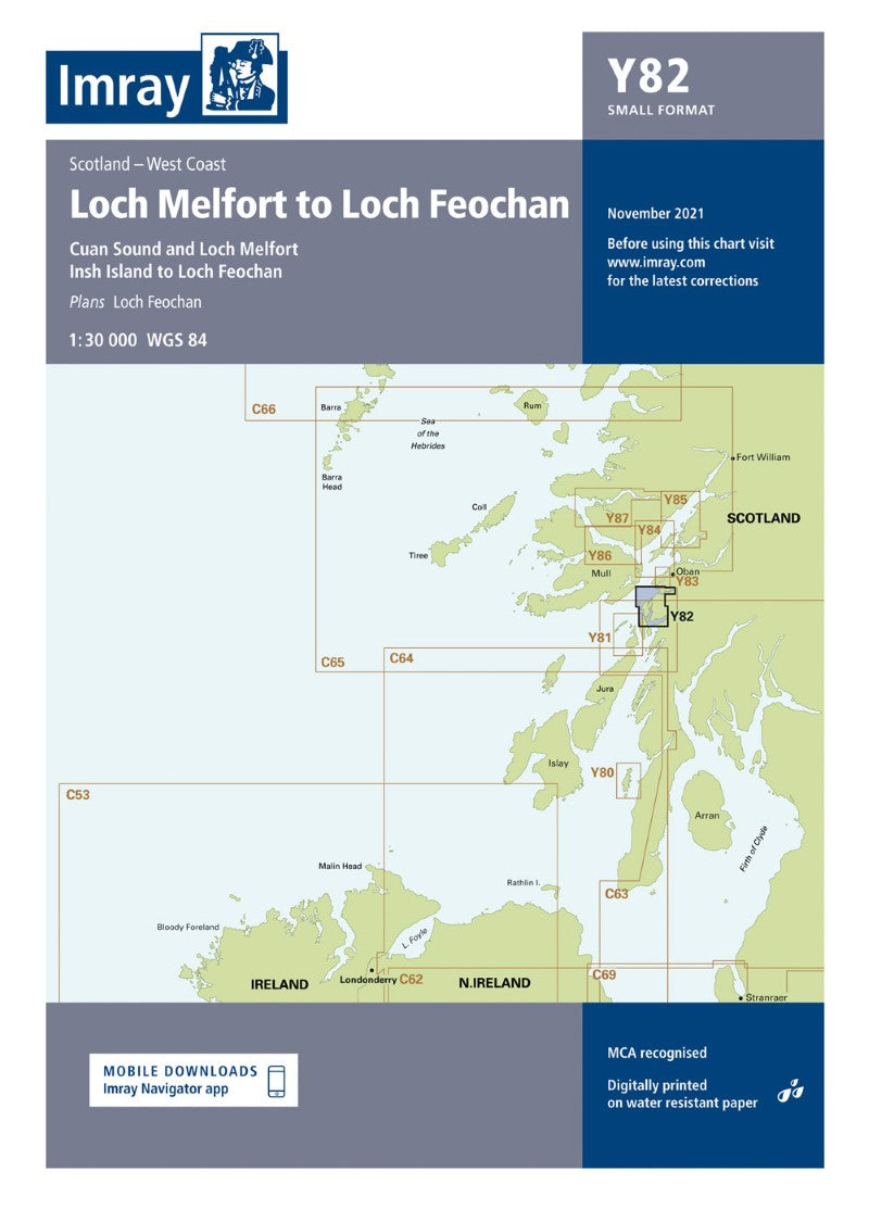 Y82 Loch Melfort to Loch Feochan Nautical Charts
