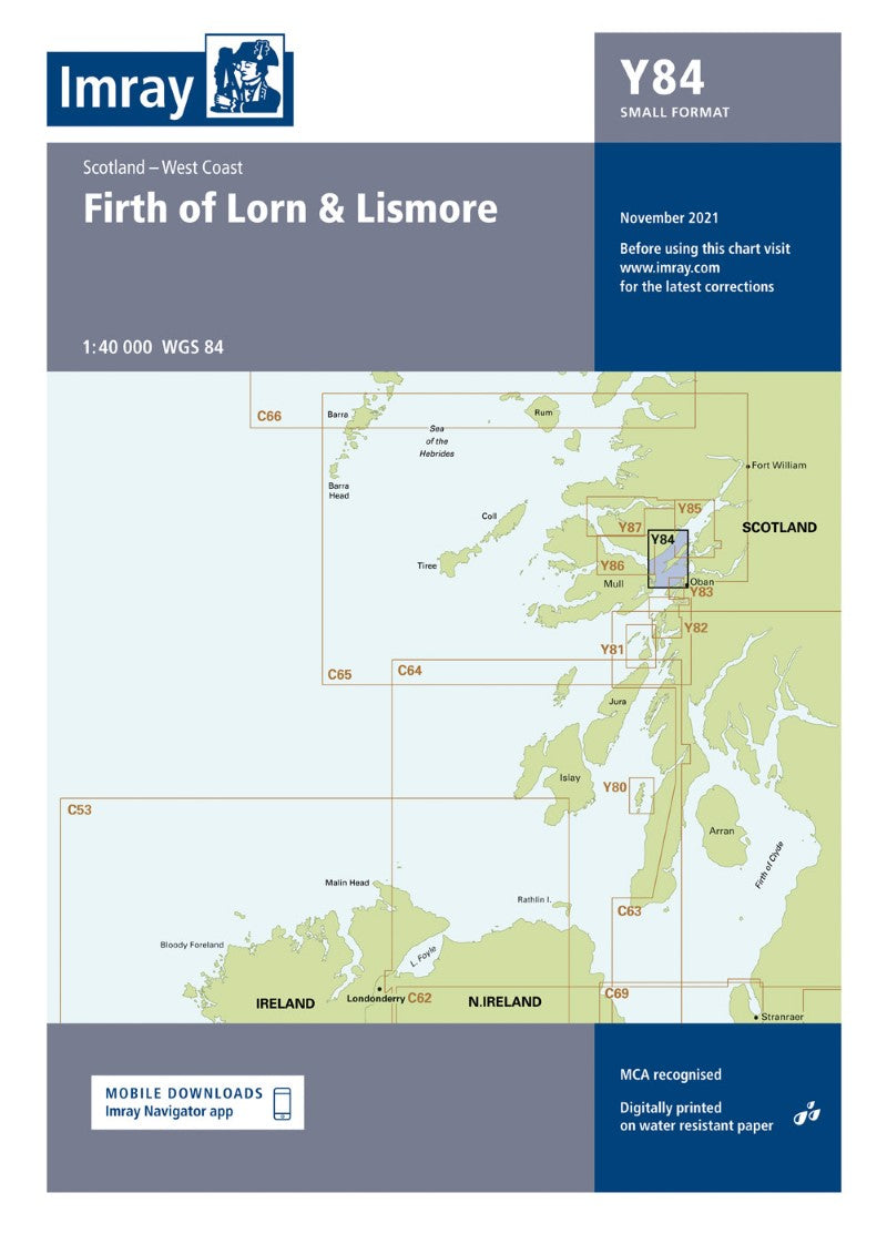 Y84 Firth of Lorn & Lismore Nautical Charts
