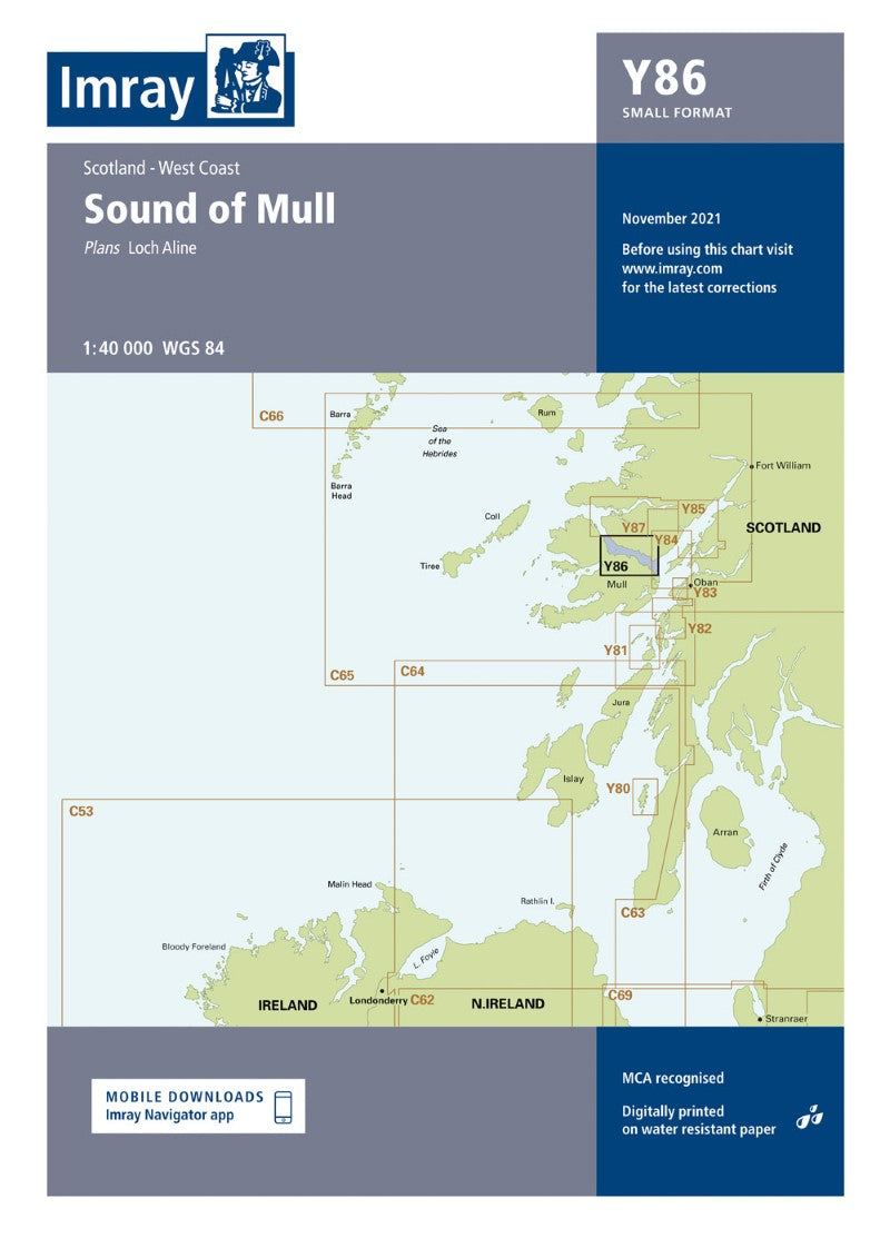 Y86 Sound of Mull Nautical Charts