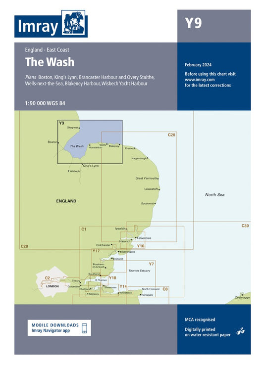 Y9 The Wash Nautical Charts
